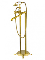 Смеситель для ванны напольного монтажа WONZON & WOGHAND RETRO, Глянцевое золото (WW-88649020-PG) - Gidratop.ru изображение