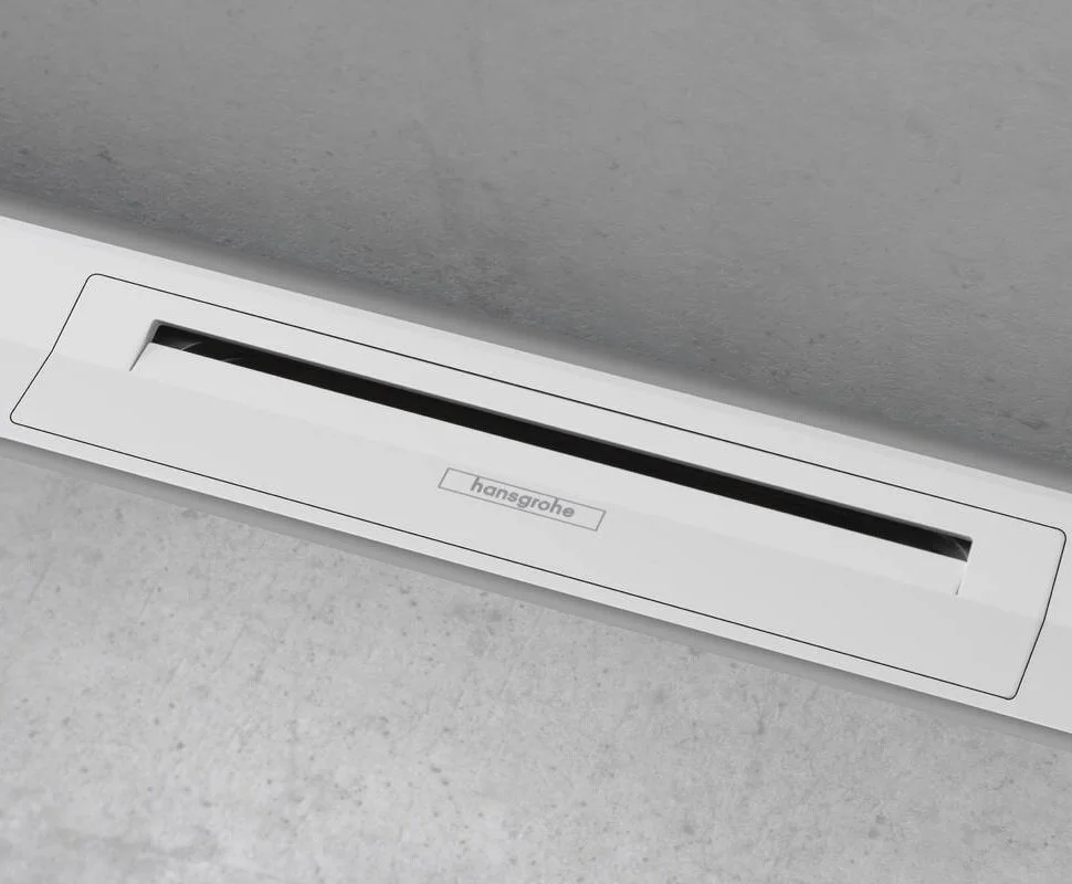 Решетка для дренажного канала Hansgrohe RainDrain Flex, 120 см, белый матовый, 56054700 - Gidratop.ru изображение