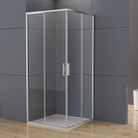 Душевой уголок Rapid-N VSS-3RN1010E10CL, (900-1000)x(900-1000), хром, стекло прозрачное - Gidratop.ru изображение