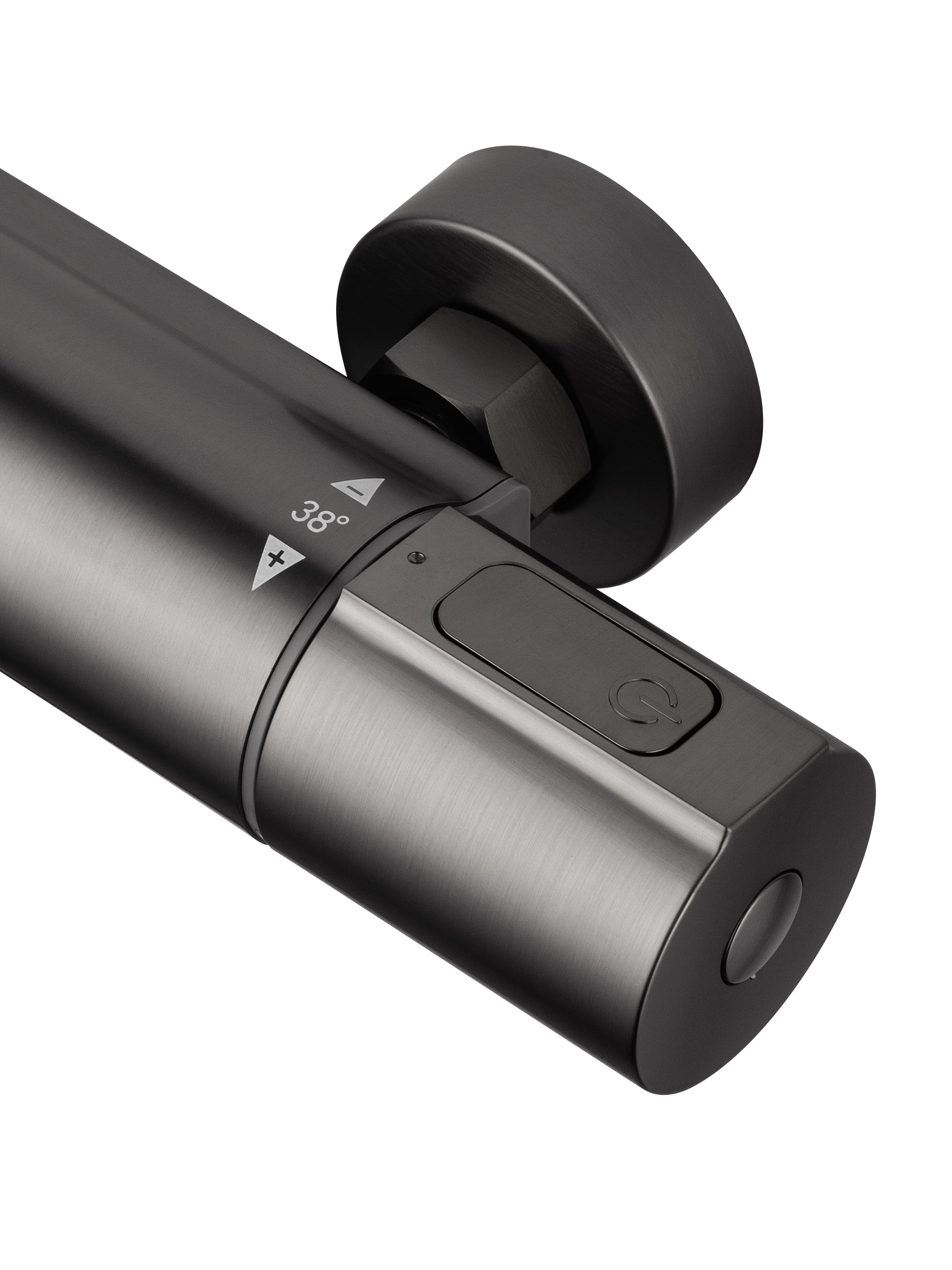 Смеситель для душа с термостатом WONZON & WOGHAND INN 2, Темный графит (WW-A2006-A-BGG) - Gidratop.ru изображение