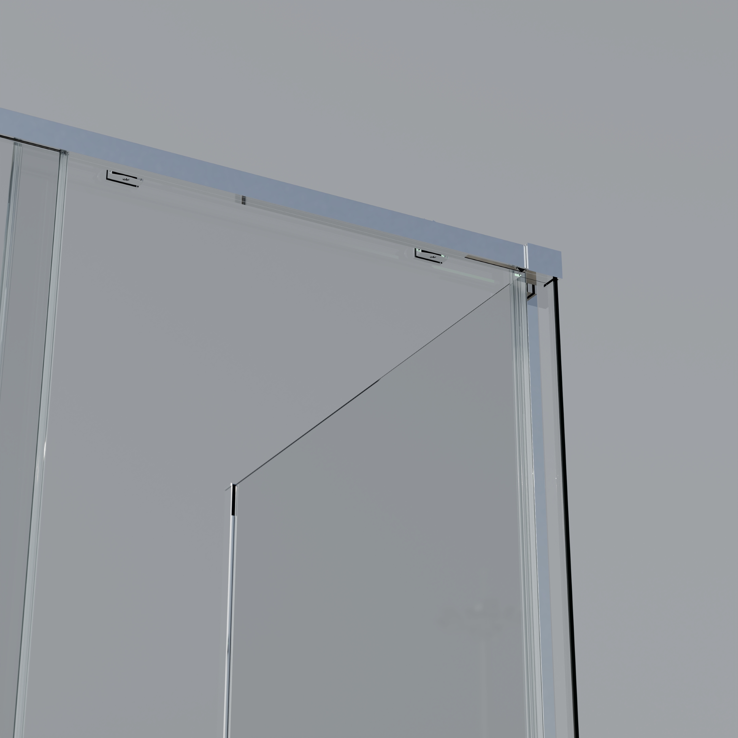 Душевой уголок Soft 2 VSR-3SO28012CL, 1200*800, хром, стекло прозрачное - Gidratop.ru изображение