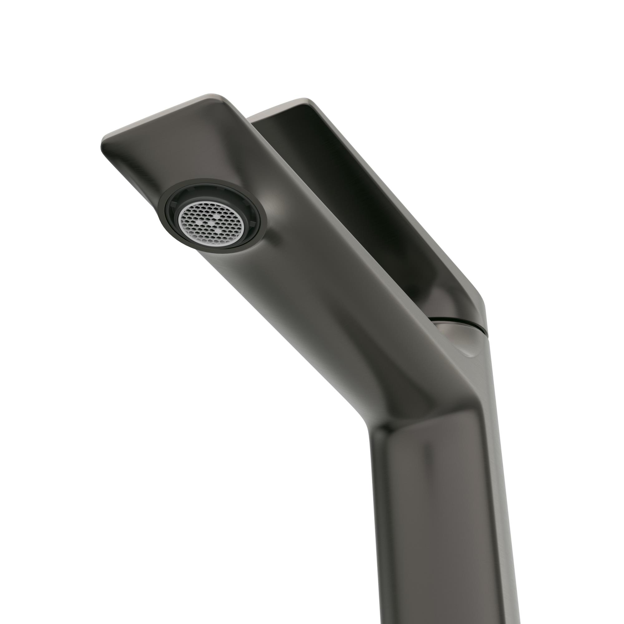 LINER-LS-GM-W0 Смеситель для раковины однорычажный, без донного клапана, исполнение оружейная сталь - Gidratop.ru изображение