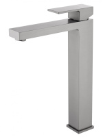 Смеситель для раковины высокий WONZON & WOGHAND CUBE, Темный графит (WW-88239016-BGM) - Gidratop.ru изображение