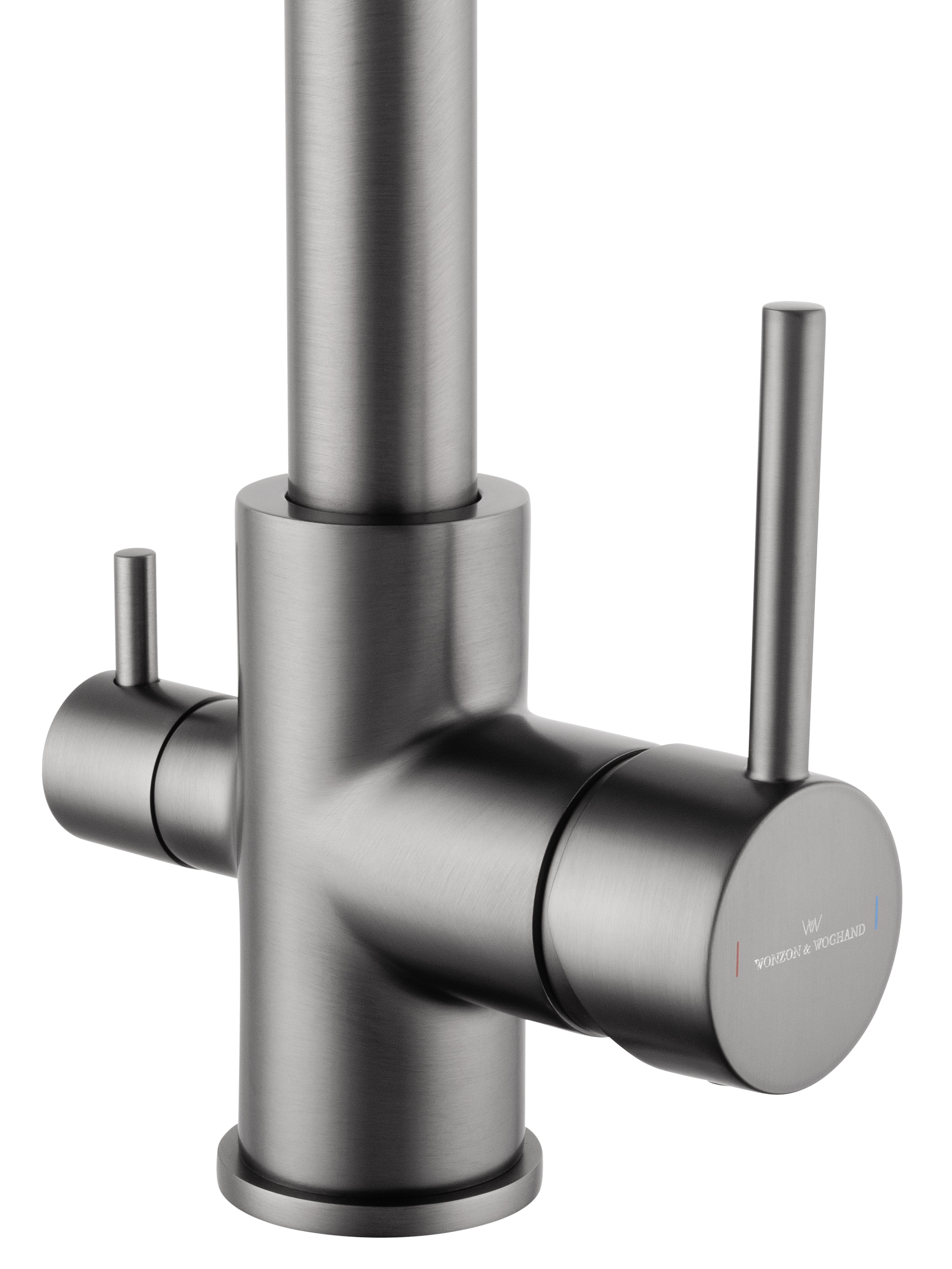 Смеситель для кухни c подключением фильтра WONZON & WOGHAND, Темный графит (WW-88458005-BGM) - Gidratop.ru изображение