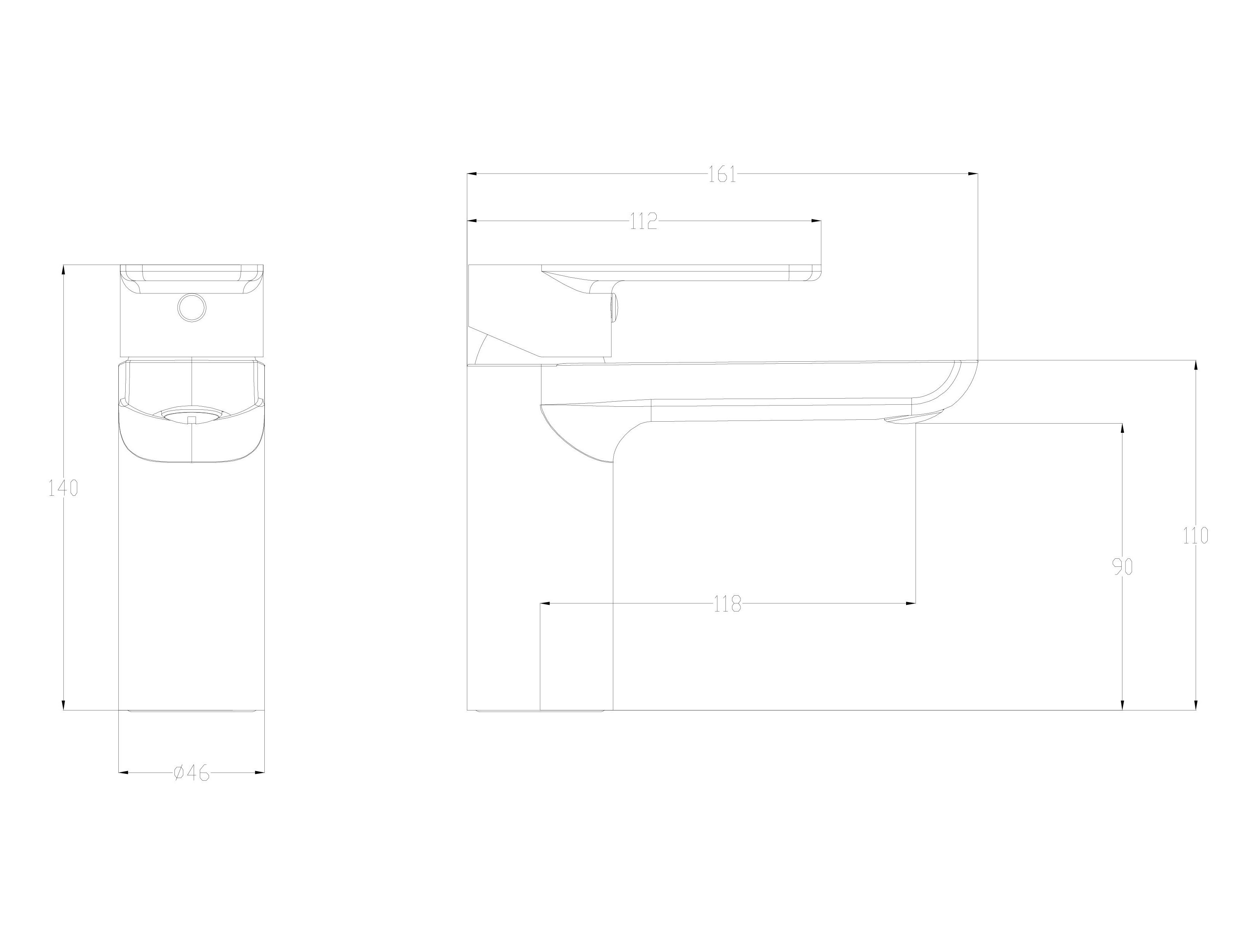 Смеситель для раковины WONZON & WOGHAND Line, Белый матовый (WW-A40732-MW) - Gidratop.ru изображение
