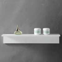 Полочка для ванной комнаты ABBER Stein AS1654 белая матовая - Gidratop.ru изображение