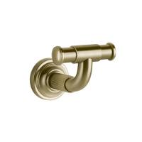 GESSI VENTI20 крючок двойной, цвет Brushed Brass PVD - Gidratop.ru изображение