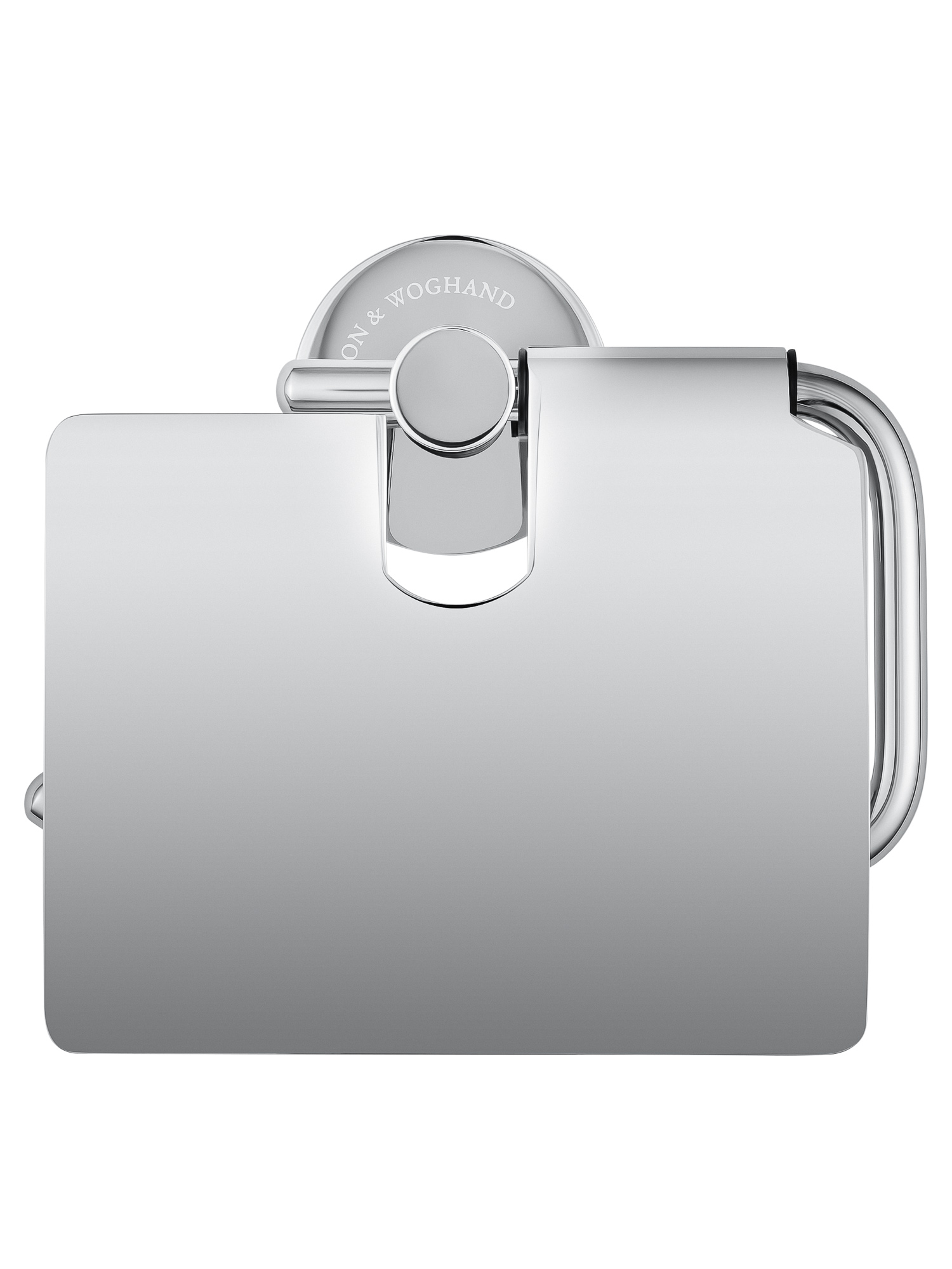 Держатель для туалетной бумаги с крышкой WONZON & WOGHAND EASY, Хром (WW-8126) - Gidratop.ru изображение