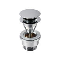 Catalano Слив плоский с клапаном "клик-клак" для раковин с переливом, цвет хром - Gidratop.ru изображение