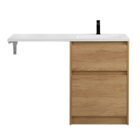 KRAFT-LVD База под раковину напольная с двумя выкатными ящиками, Rovere Nebrasca Nature, 580x480x855, KRAFT-LVD-580/1200-2C-PIA-RNN