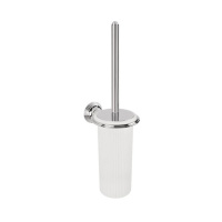 Colombo Hermitag Ерш туалетный подвесной, цвет: хром/матовое стекло