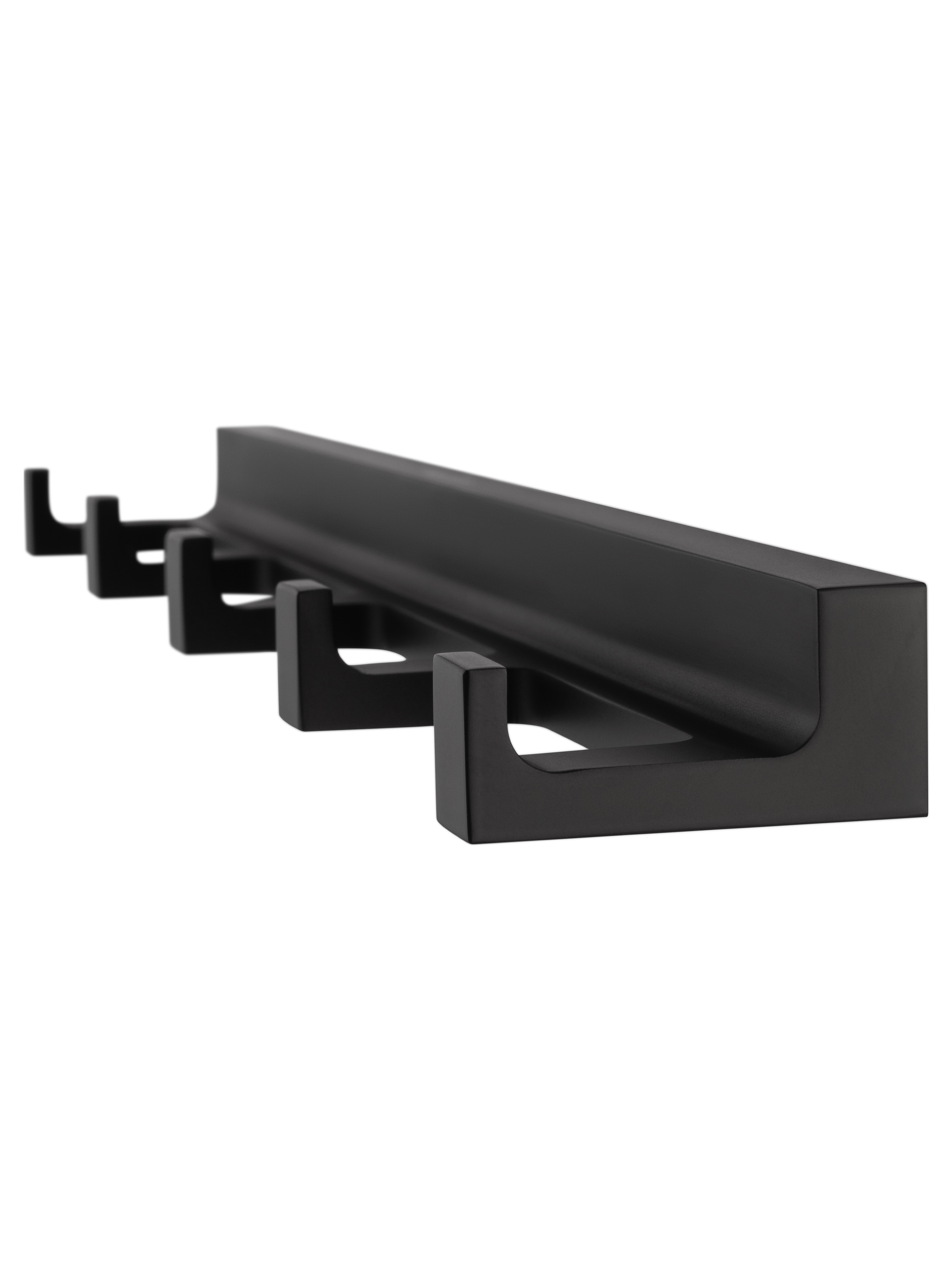 Вешалка с 5 крючками для ванной WONZON & WOGHAND ECLIPSE, Черный (WW-9155-BL) - Gidratop.ru изображение