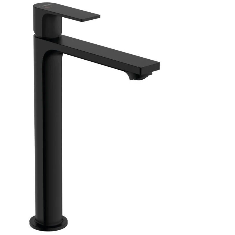 Смеситель для раковины Hansgrohe Rebris 72591670 E, с донным клапаном, черный матовый - Gidratop.ru изображение
