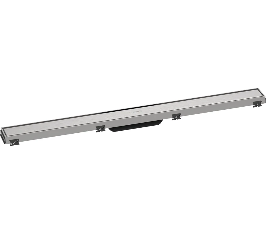 Решетка для дренажного канала Hansgrohe RainDrain Match, 90 см, полированная сталь, 56040800 - Gidratop.ru изображение