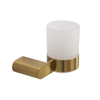 STYLUS-TUMS-BORO Стакан подвесной, стекло, исполнение брашированное золото - Gidratop.ru изображение