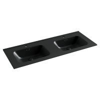 Умывальник накладной прямоугольный (цвет Черный Матовый) Element 1210x465x180мм - Gidratop.ru изображение
