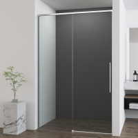 Душевая дверь Ultima VDS-7UL100CL, 1000, хром, стекло прозрачное - Gidratop.ru изображение