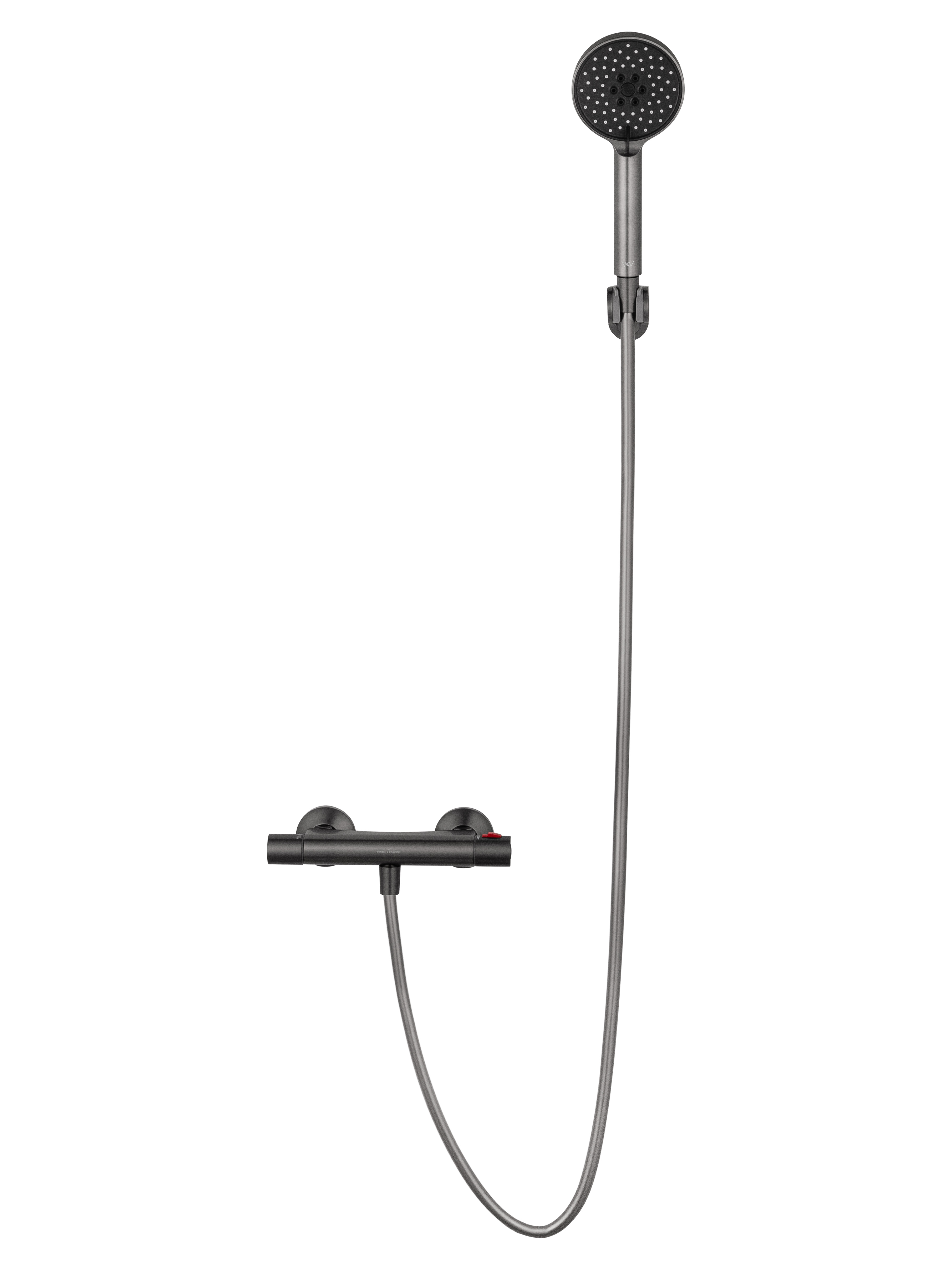 Смеситель для душа с термостатом WONZON & WOGHAND INN 5, Темный графит (WW-B2005-A-BGG) - Gidratop.ru изображение