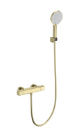 Смеситель для душа с термостатом WONZON & WOGHAND STAY 2, Брашированное золото (WW-B2016-A-BG) - Gidratop.ru изображение