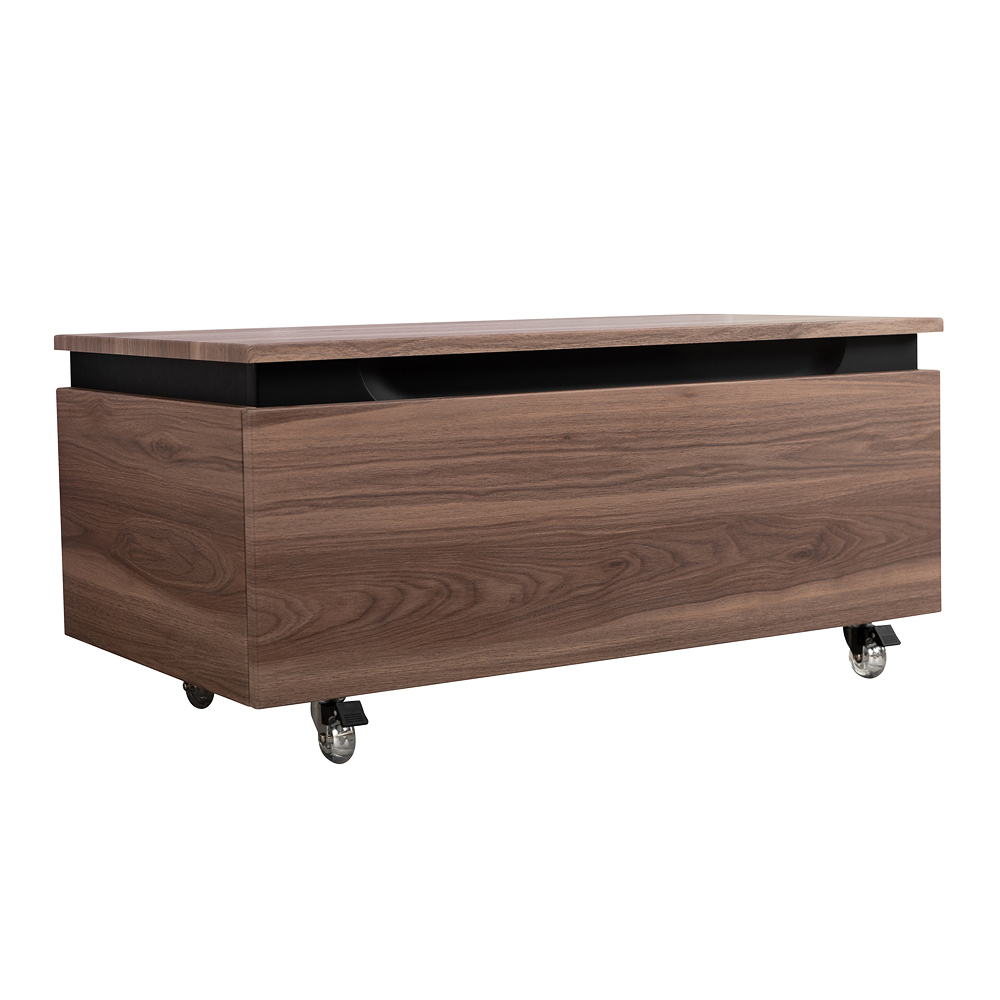 SLIDER Тумба с одним выкатным ящиком, орех дымчатый, 796x476x300, SLIDER-800-1C-PI-NA-P - Gidratop.ru изображение