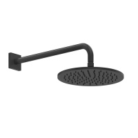 GESSI Rilievo верхний душ шарнирная для настенного крепления на 1/2 Oslash;250мм, цвет: nero XL - Gidratop.ru изображение