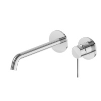 Newform XT Смеситель для раковины настенный, без донного клапана, излив 247мм, наружная часть, (для 27852) цвет: хром - Gidratop.ru изображение