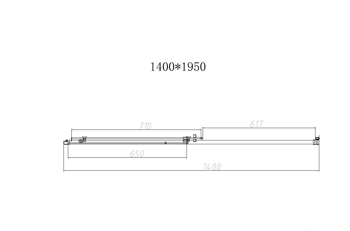Душевая дверь Slim-N VDS-4SN140CGB, 1400, черный, стекло тонированное - Gidratop.ru изображение