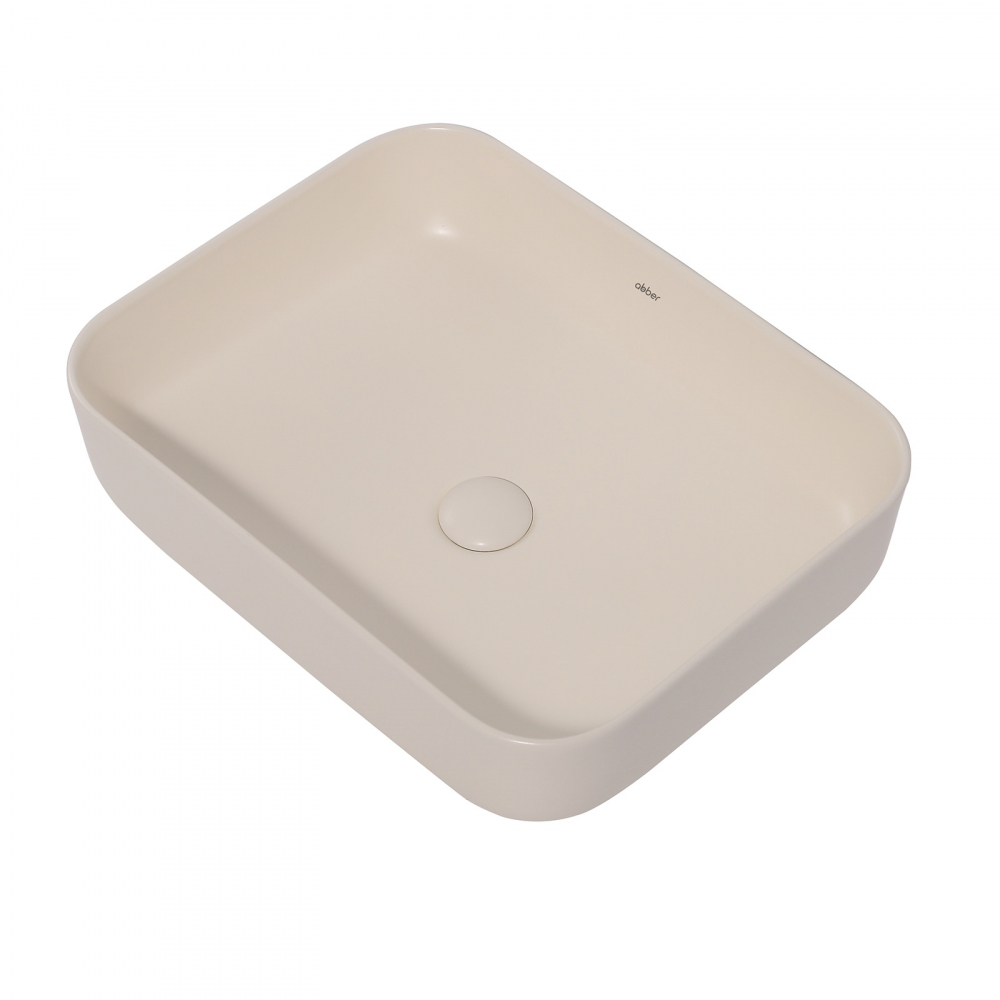 Раковина накладная ABBER Rechteck AC2202MBE светло-бежевая матовая - Gidratop.ru изображение