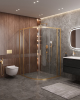 Душевой уголок CEZARES MOLVENO-RH-22-120/110-C-BORO-IV - Gidratop.ru изображение