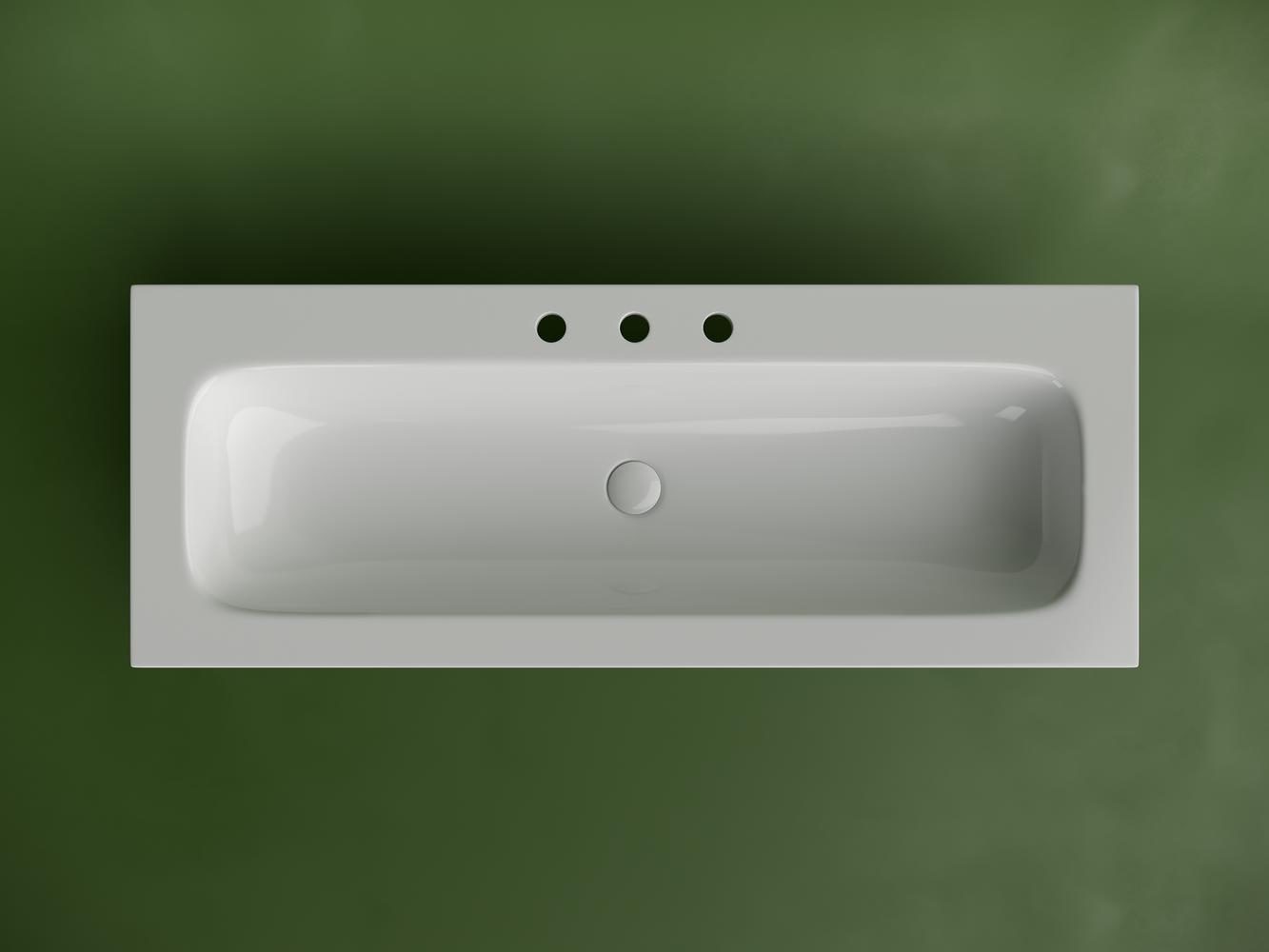 Раковина накладная мебельная CERAMICANOVA Grace прямоугольная 1210x457x137 с тремя отверстиями под смеситель цвет белый CN7024 - Gidratop.ru изображение