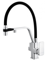 Смеситель для кухни с гибким изливом и подключением фильтра WONZON & WOGHAND, Хром (WW-88458013-CR) - Gidratop.ru изображение