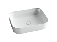 Умывальник чаша накладная прямоугольная Element 500x390x130мм - Gidratop.ru изображение