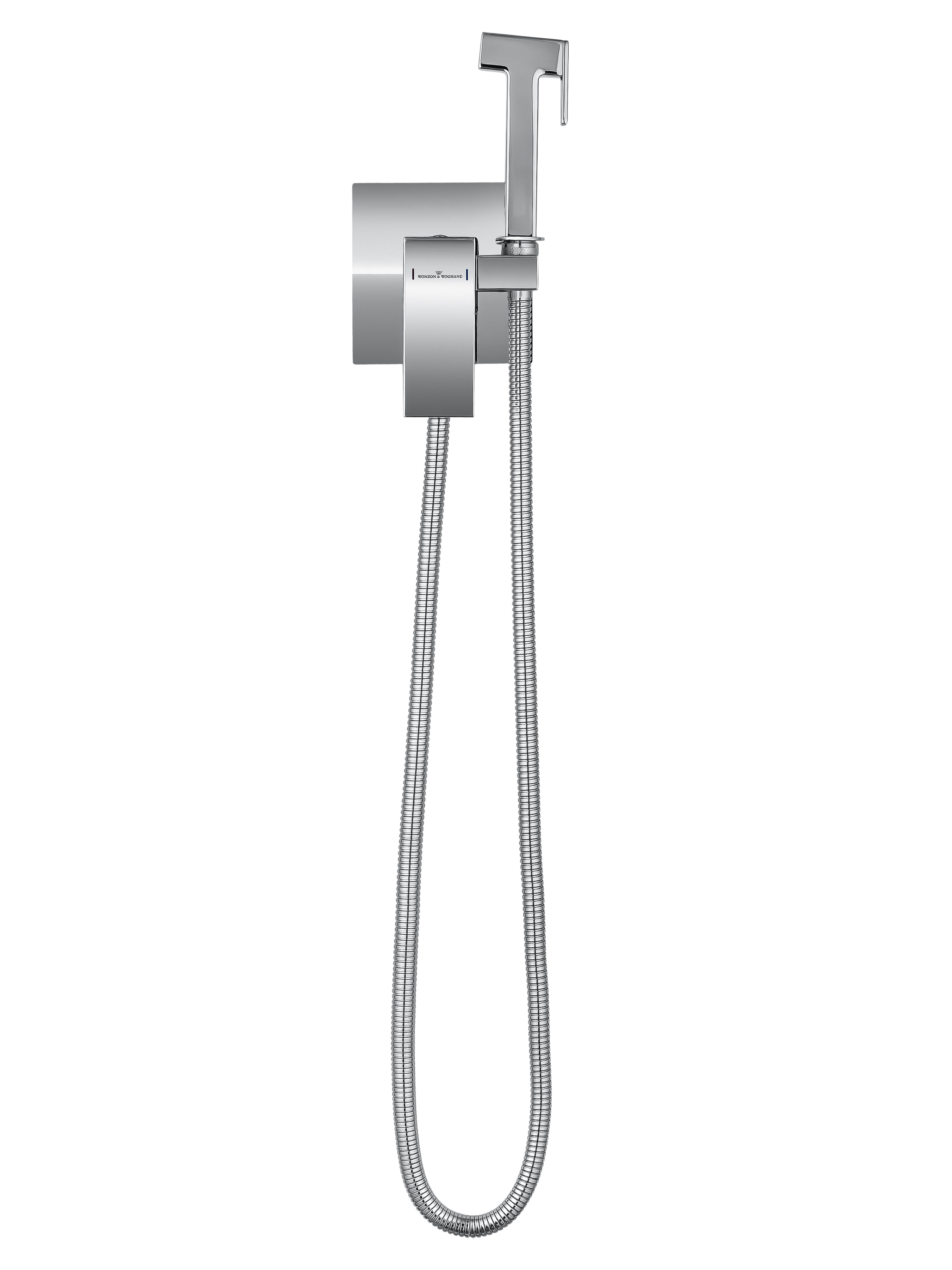 Смеситель с гигиеническим душем встраиваемый WONZON & WOGHAND FIT, Хром (WW-88829009-CR) - Gidratop.ru изображение