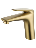 Смеситель для раковины WONZON & WOGHAND Elbe, Брашированное золото (WW-A41222-BG) - Gidratop.ru изображение