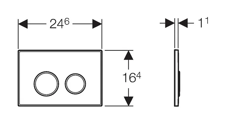 Клавиша Geberit Sigma Type 20 115.778.SN.1, нержавеющая сталь - Gidratop.ru изображение