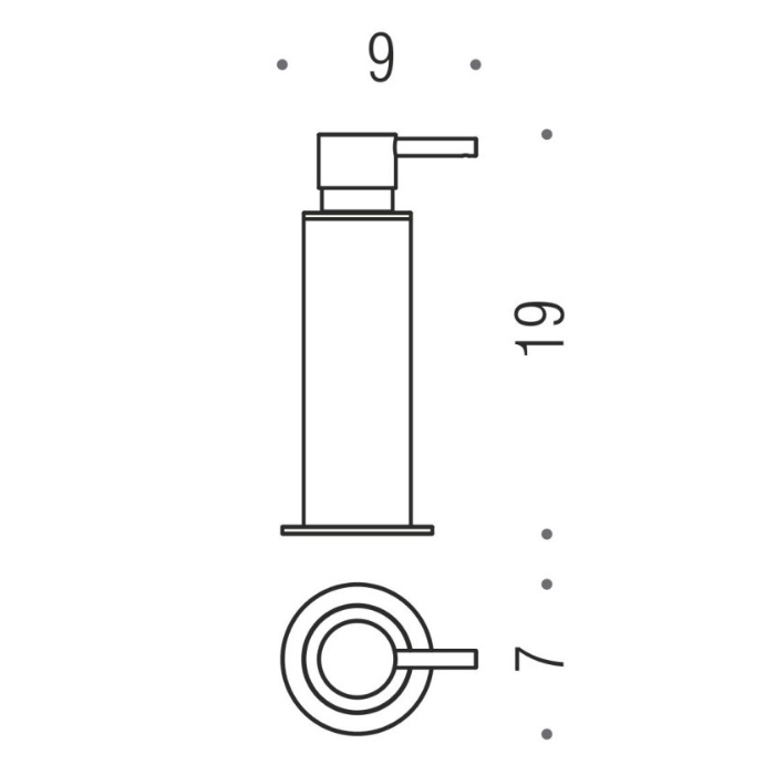 Colombo Plus Дозатор для жидкого мыла, настольный, цвет: PVD графит матовый - Gidratop.ru изображение