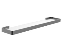 Стеклянная полка для ванной WONZON & WOGHAND LOTTE, Темный графит (WW-8327A-BGM) - Gidratop.ru изображение