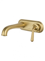 Смеситель для раковины встраиваемый WONZON & WOGHAND STEAM, Брашированное золото (WW-88869008- BG) - Gidratop.ru изображение