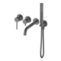 Смеситель для ванны встраиваемый WONZON & WOGHAND STICK, Темный графит (WW-889017-BGM) - Gidratop.ru изображение