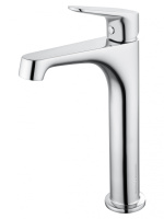 Смеситель для раковины высокий WONZON & WOGHAND BALANCE, Хром (WW-051124-CR/L) - Gidratop.ru изображение