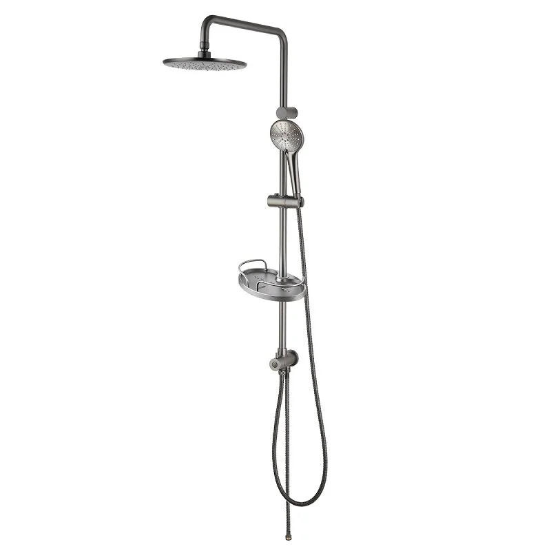 Душевой гарнитур Lemark Bronx LM3789GM, графит - Gidratop.ru изображение