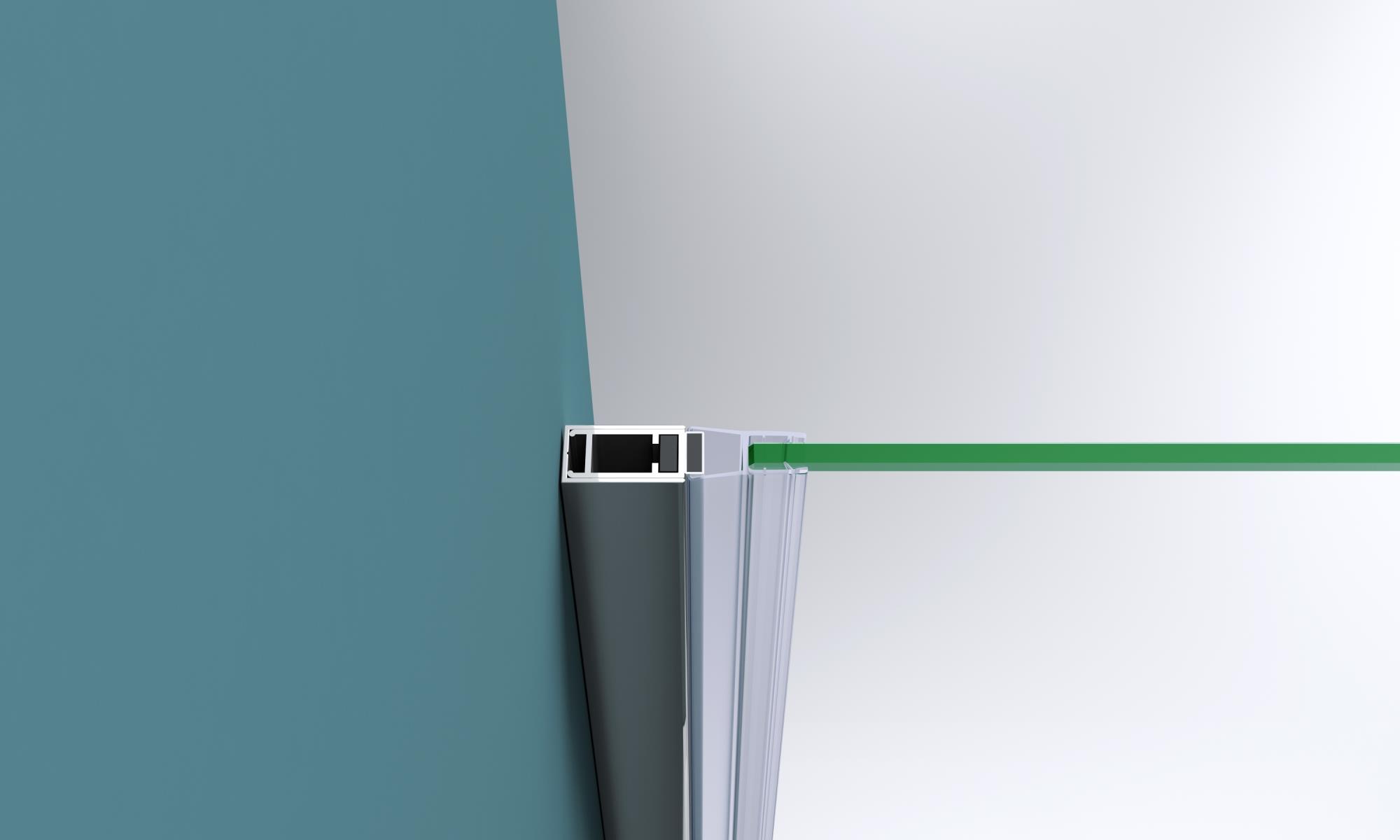 Душевая дверь BelBagno KRAFT-B-12-60/20-C-Cr-R - Gidratop.ru изображение