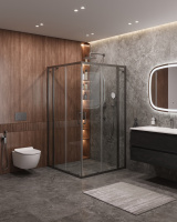 Душевой уголок CEZARES MOLVENO-A-22-90+20-C-GM-IV - Gidratop.ru изображение