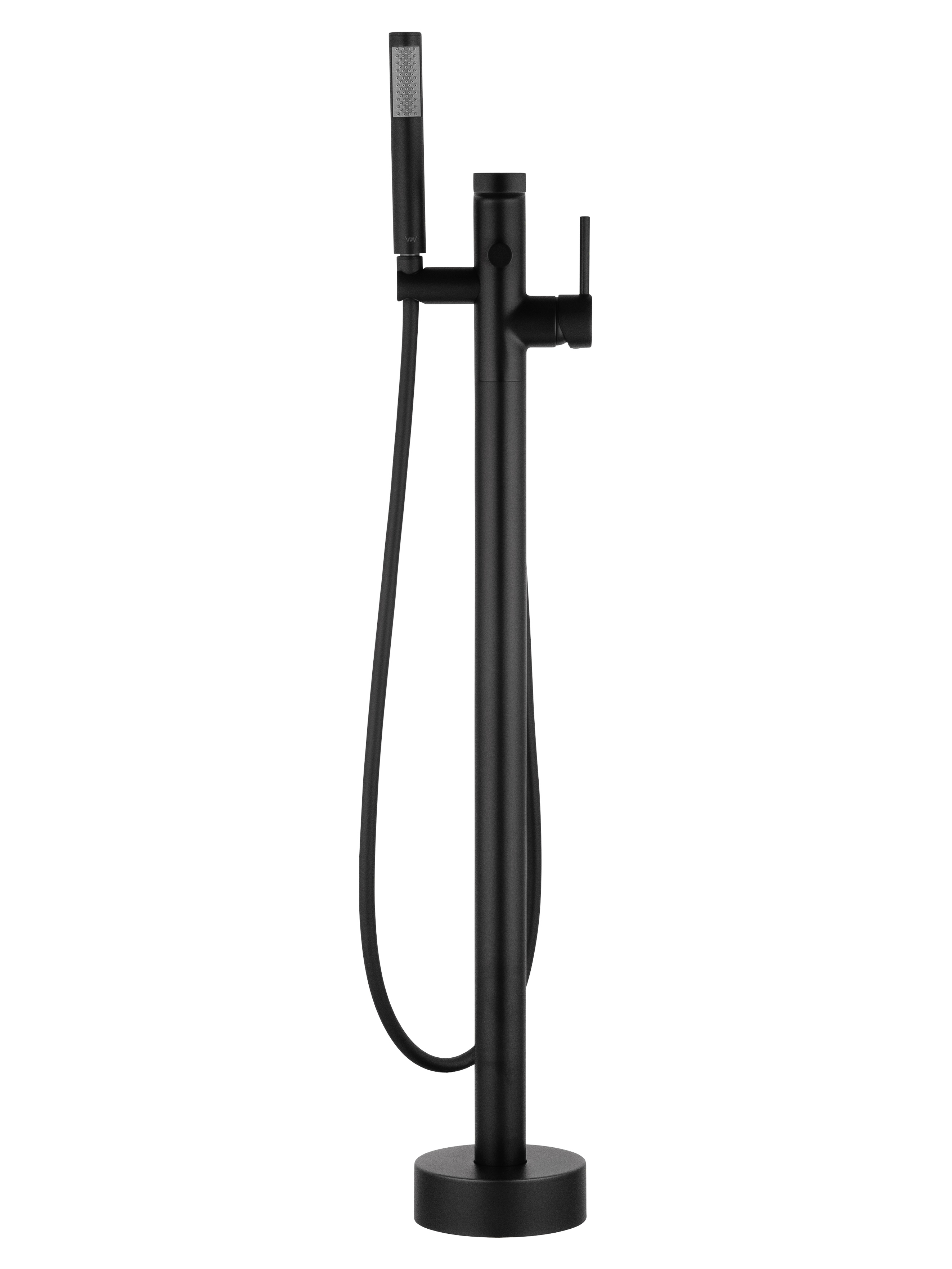 Смеситель для ванны напольного монтажа WONZON & WOGHAND STICK, Черный матовый (WW-88649901-MB) - Gidratop.ru изображение