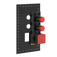 Gessi внутренняя часть встраиваемого термостатического смесителя с 2мя независимыми выходами - Gidratop.ru изображение