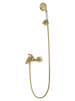 Смеситель для ванны с душем WONZON & WOGHAND STEAM, Брашированное золото (WW-88639008-BG) - Gidratop.ru изображение