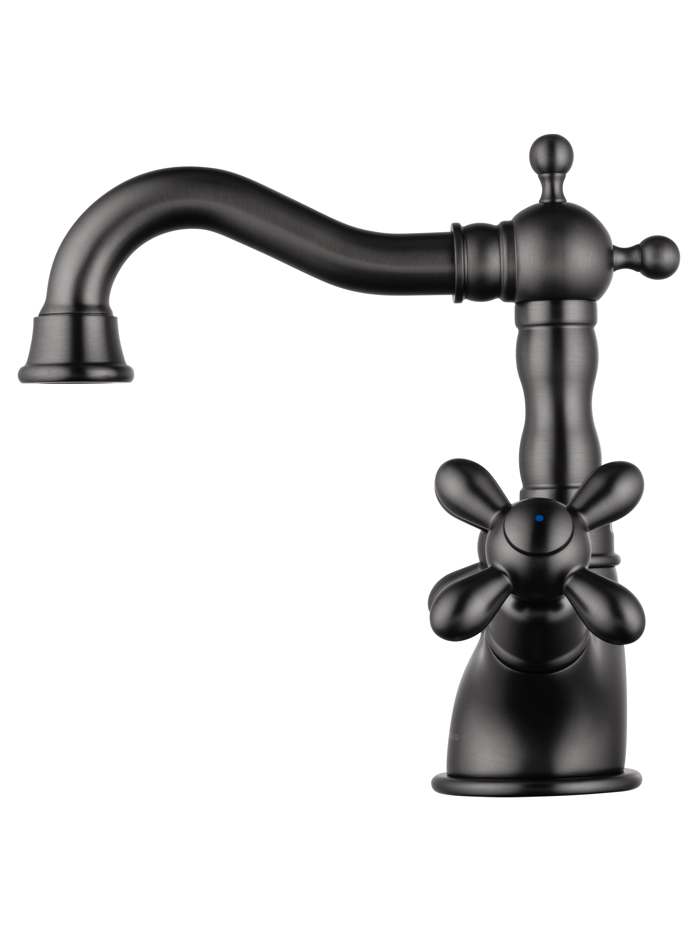 Смеситель для раковины WONZON & WOGHAND RETRO, Темный графит (WW-88139020-BGM) - Gidratop.ru изображение