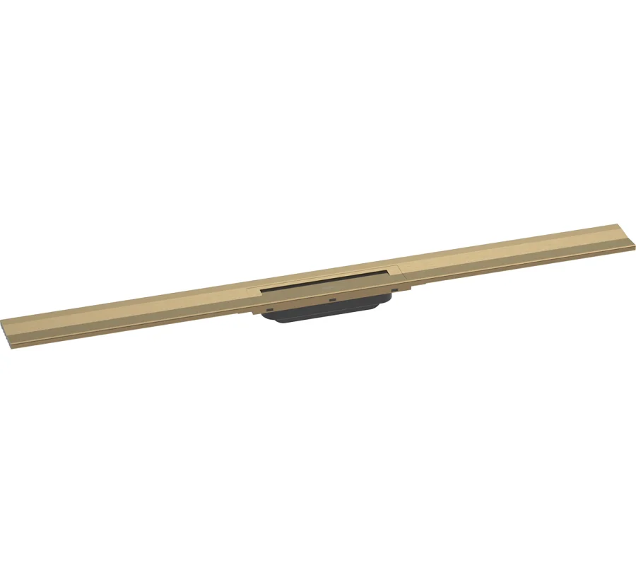 Решетка для дренажного канала Hansgrohe RainDrain Flex, 100 см, шлифованная бронза, 56053140 - Gidratop.ru изображение