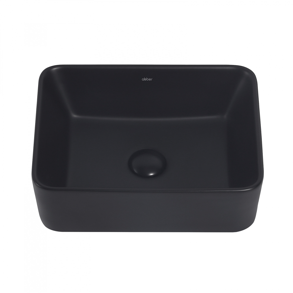 Раковина накладная ABBER Rechteck AC2213MB черная матовая - Gidratop.ru изображение