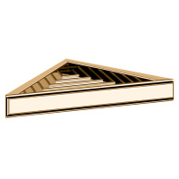 Gessi Eleganza полочка-решетка угловая для ванны или душа, цвет: золото (НЕ производится!) - Gidratop.ru изображение